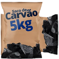 Carvão para churrasco em Pirenópolis.